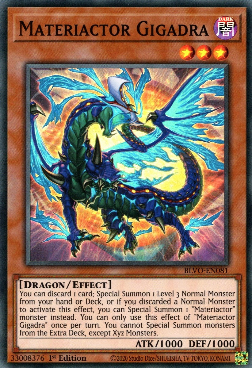 Image for Materiactor Gigadra (Blazing Vortex) (BLVO-EN081) - YuGiOh