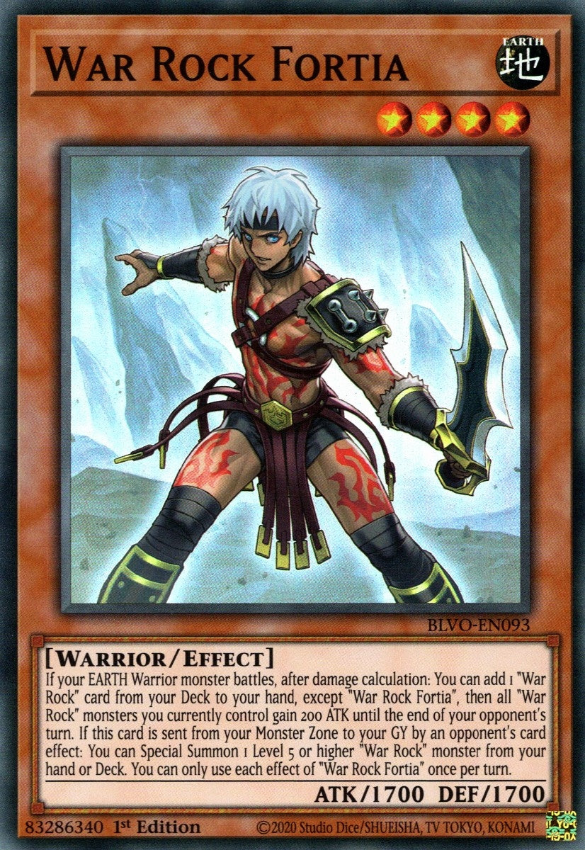 Image for War Rock Fortia (Blazing Vortex) (BLVO-EN093) - YuGiOh