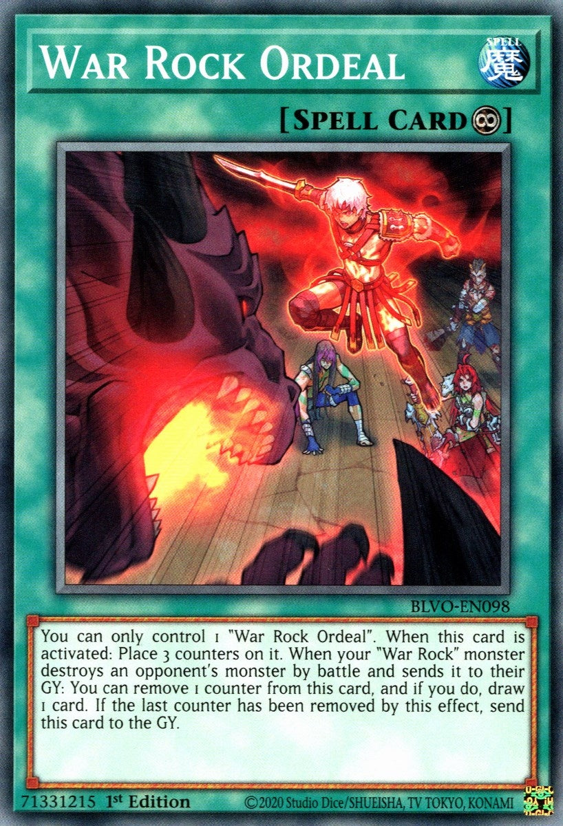 Image for War Rock Ordeal (Blazing Vortex) (BLVO-EN098) - YuGiOh