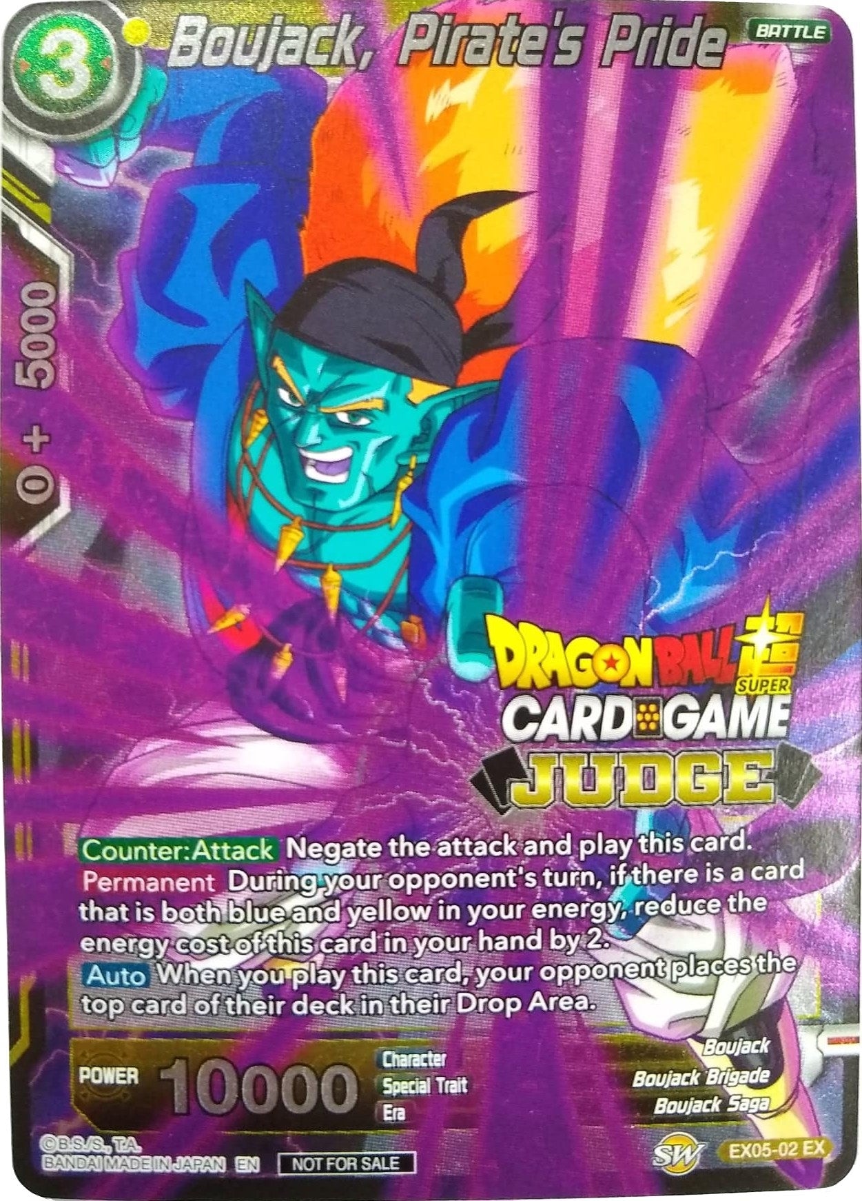 Image for Boujack, Pirate's Pride (Judge Promotion Cards) (EX05-02) - Dragon Ball Super: Masters
