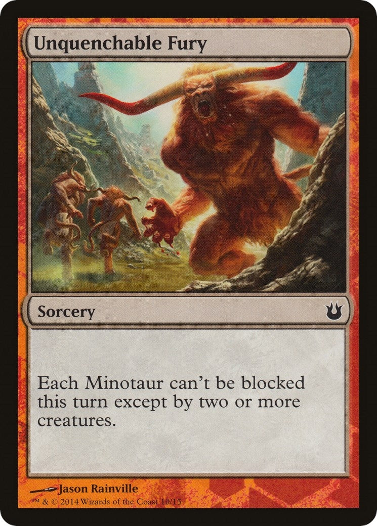 Image for Unquenchable Fury (Battle the Horde) (Hero's Path Promos) (10) - Magic: The Gathering
