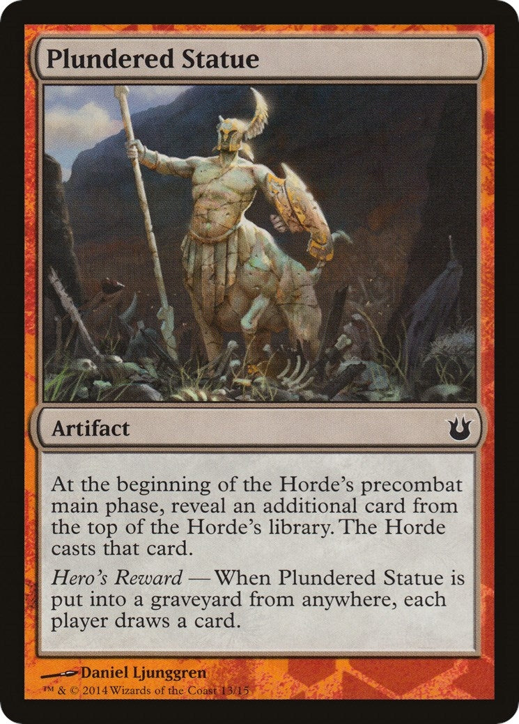 Image for Plundered Statue (Hero's Path Promos) (13) - Magic: The Gathering