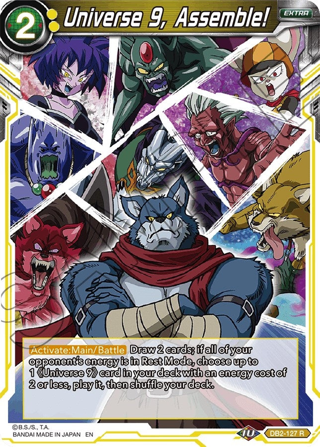 Image for Universe 9, Assemble! (Reprint) (Battle Evolution Booster) (DB2-127) - Dragon Ball Super: Masters