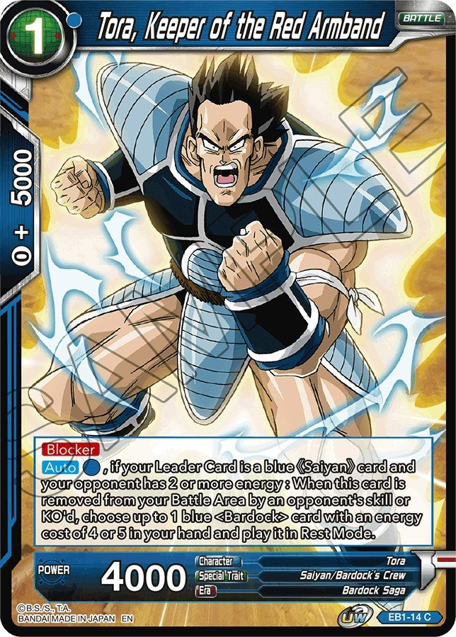 Image for Tora, Keeper of the Red Armband (Battle Evolution Booster) (EB1-14) - Dragon Ball Super: Masters