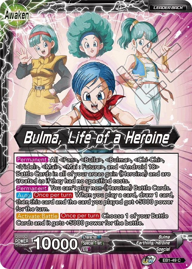Image for Bulma // Bulma, Life of a Heroine (Battle Evolution Booster) (EB1-49) - Dragon Ball Super: Masters