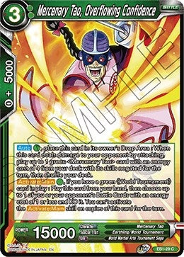 Image for Mercenary Tao, Overflowing Confidence (Battle Evolution Booster) (EB1-29) - Dragon Ball Super: Masters