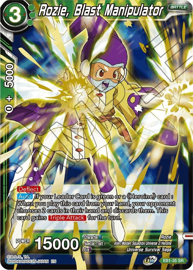 Image for Rozie, Blast Manipulator (Battle Evolution Booster) (EB1-35) - Dragon Ball Super: Masters
