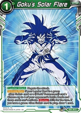 Image for Goku's Solar Flare (Battle Evolution Booster) (EB1-36) - Dragon Ball Super: Masters