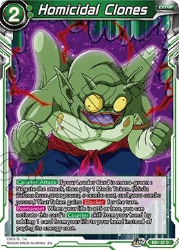 Image for Homicidal Clones (Battle Evolution Booster) (EB1-37) - Dragon Ball Super: Masters