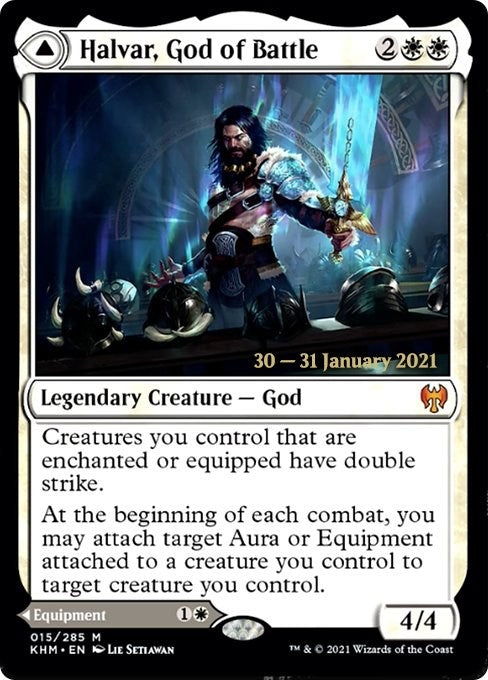 Image for Halvar, God of Battle (Prerelease Cards) (15) - Magic: The Gathering