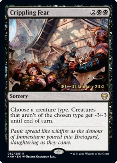 Image for Crippling Fear (Prerelease Cards) (82) - Magic: The Gathering