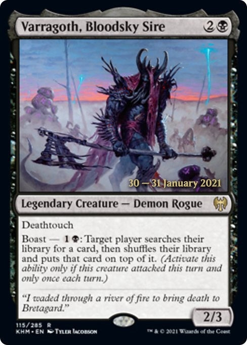 Image for Varragoth, Bloodsky Sire (Prerelease Cards) (115) - Magic: The Gathering