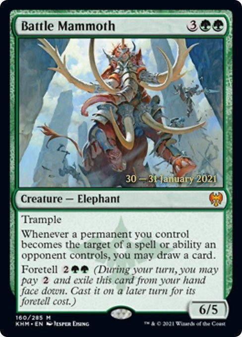Image for Battle Mammoth (Prerelease Cards) (160) - Magic: The Gathering