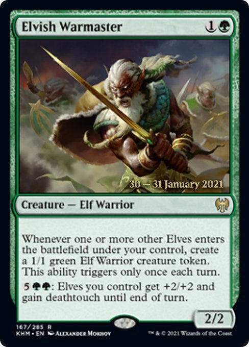 Image for Elvish Warmaster (Prerelease Cards) (167) - Magic: The Gathering