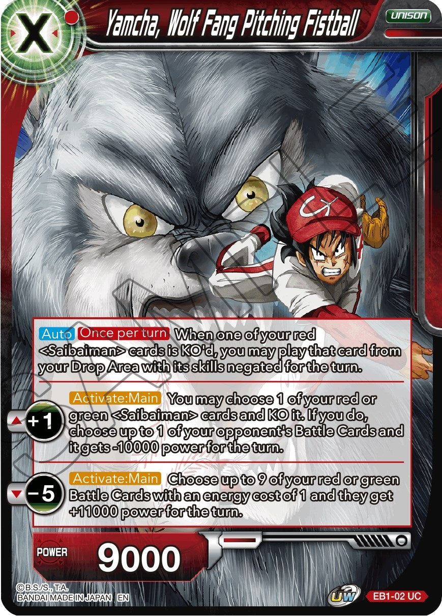 Image for Yamcha, Wolf Fang Pitching Fistball (Battle Evolution Booster) (EB1-02) - Dragon Ball Super: Masters