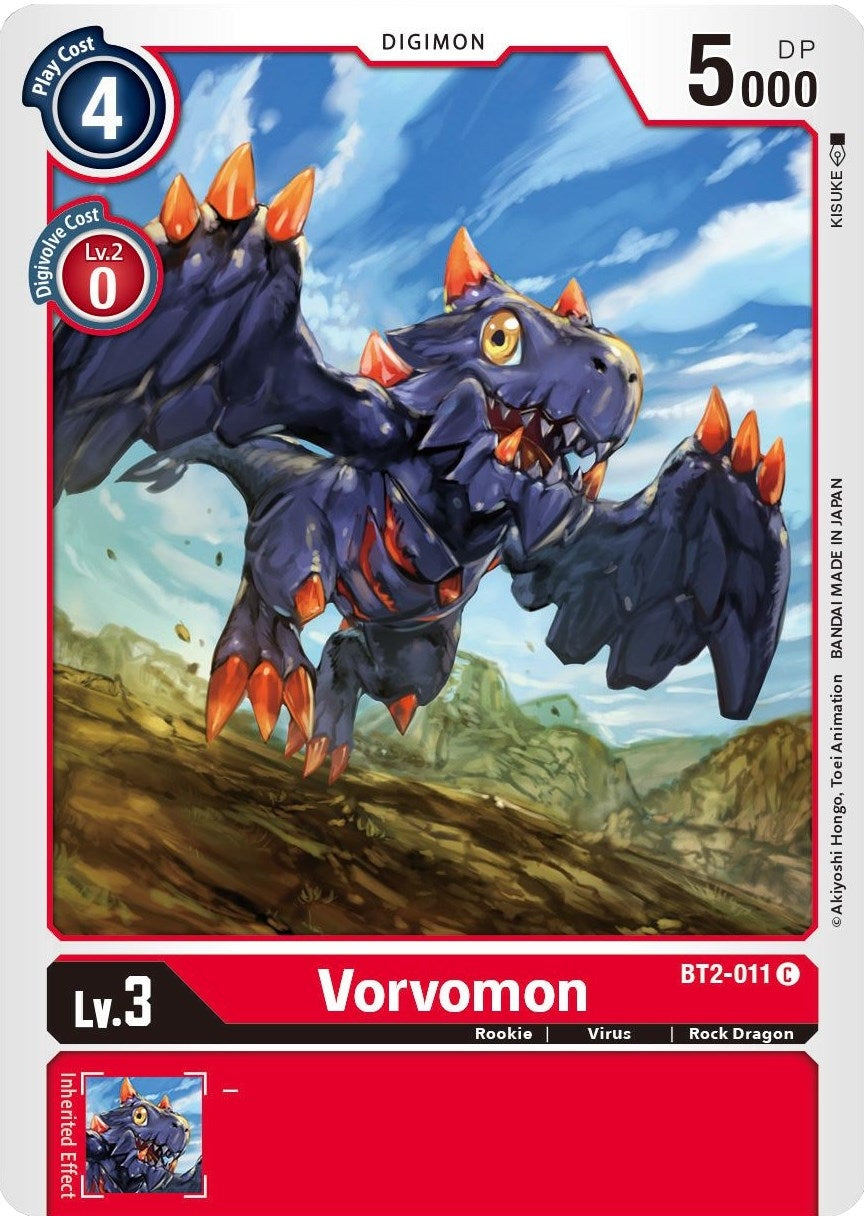 Image for Vorvomon (BT01-03B) (BT2-011 C) - Digimon Card Game