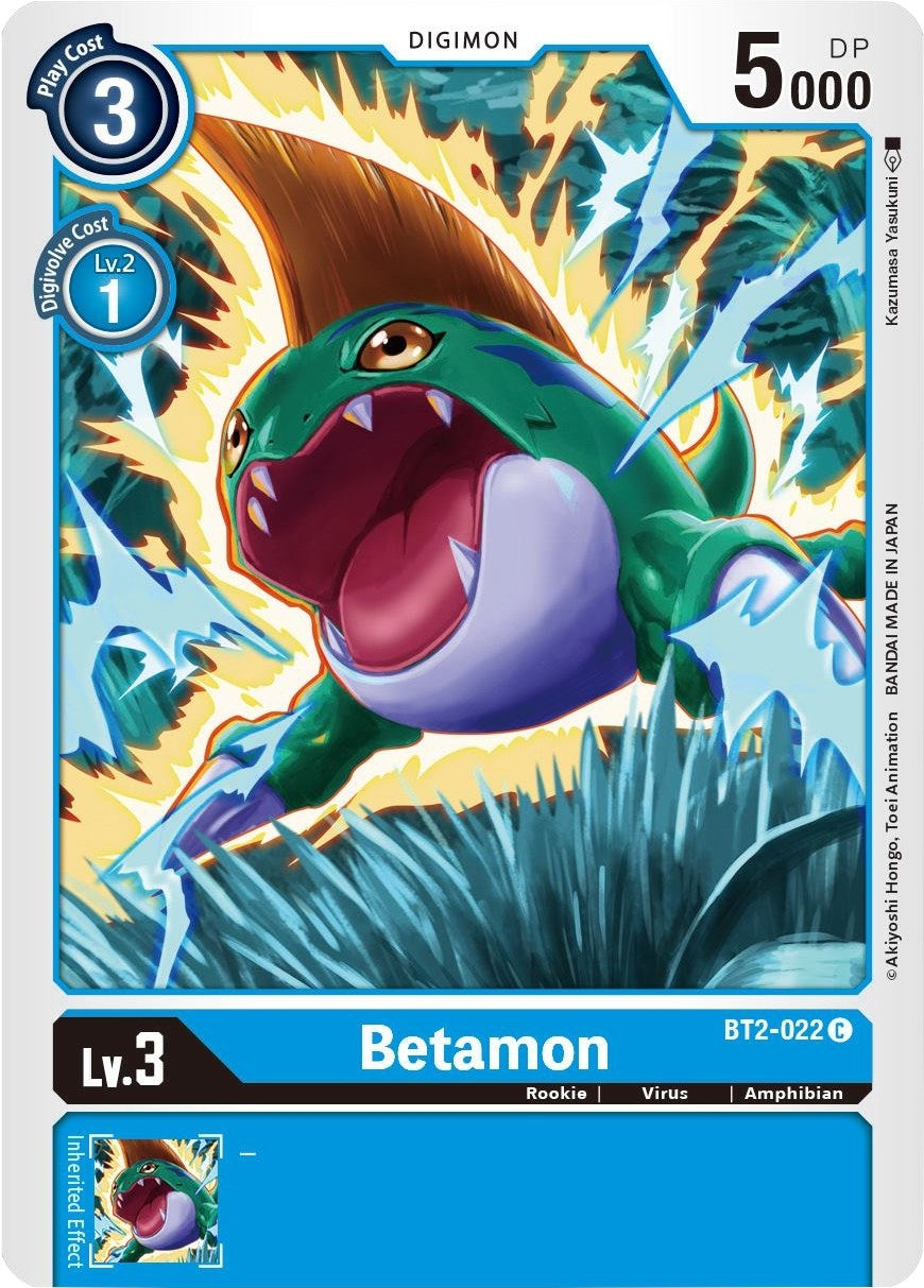 Image for Betamon (BT01-03B) (BT2-022 C) - Digimon Card Game