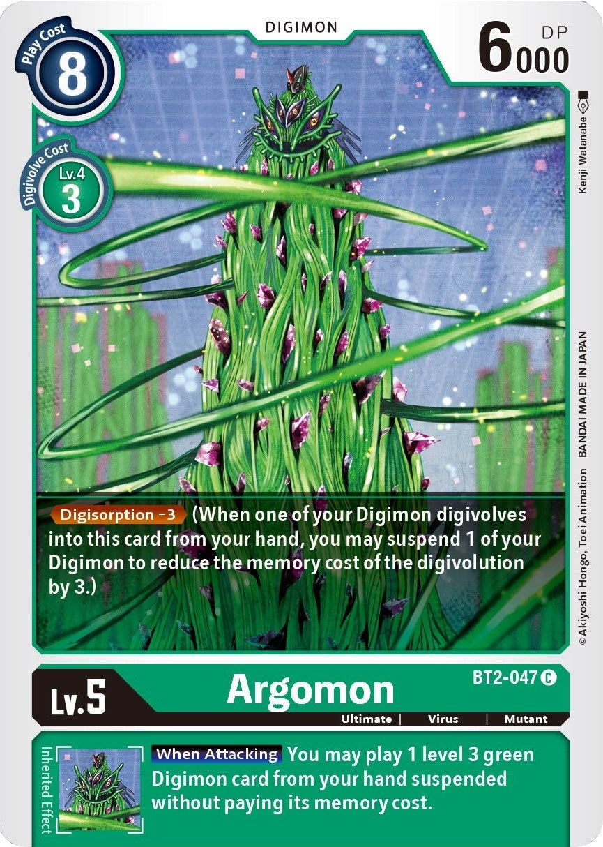 Image for Argomon - BT2-047 (BT01-03B) (BT2-047 C) - Digimon Card Game