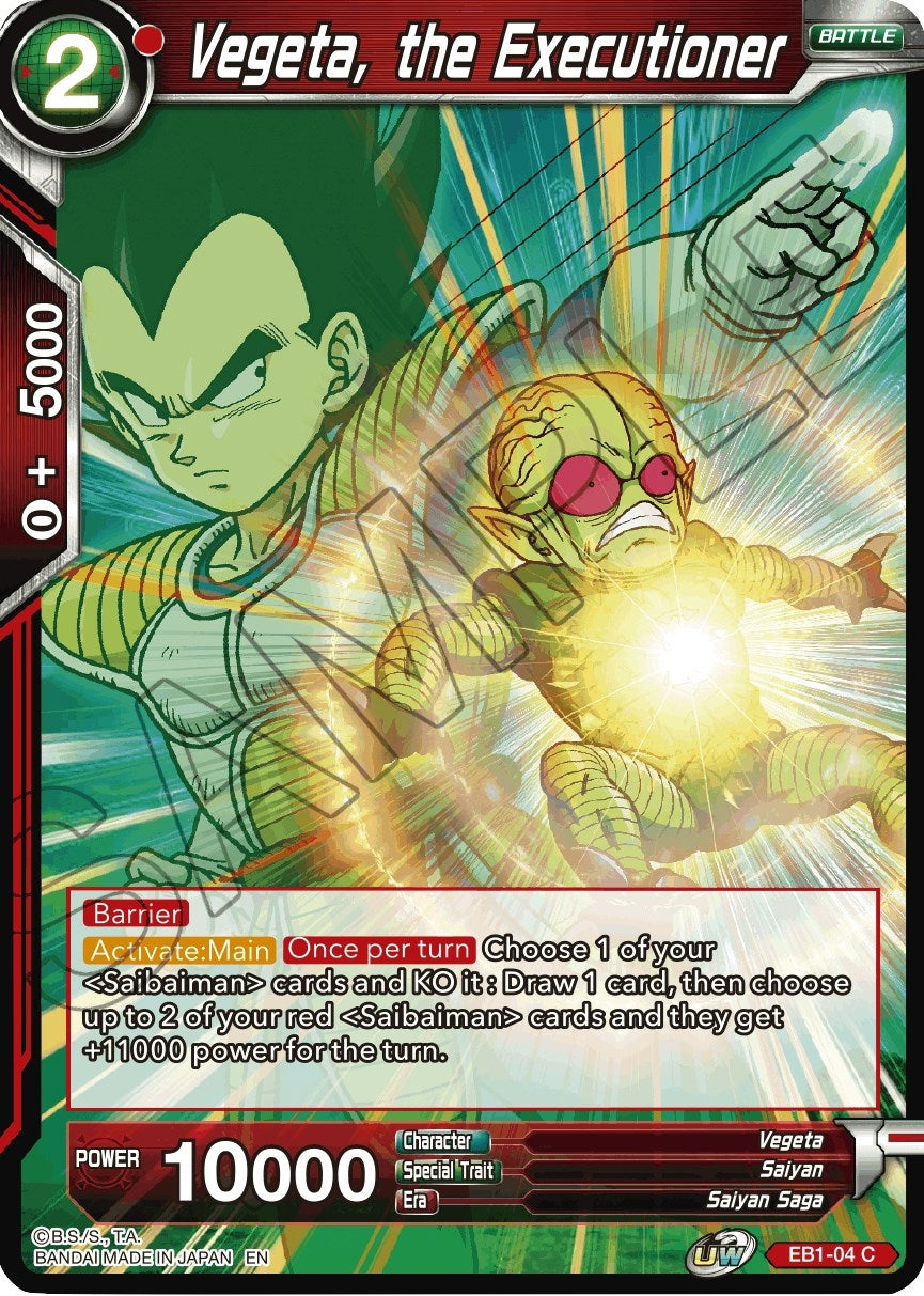 Image for Vegeta, the Executioner (Battle Evolution Booster) (EB1-04) - Dragon Ball Super: Masters