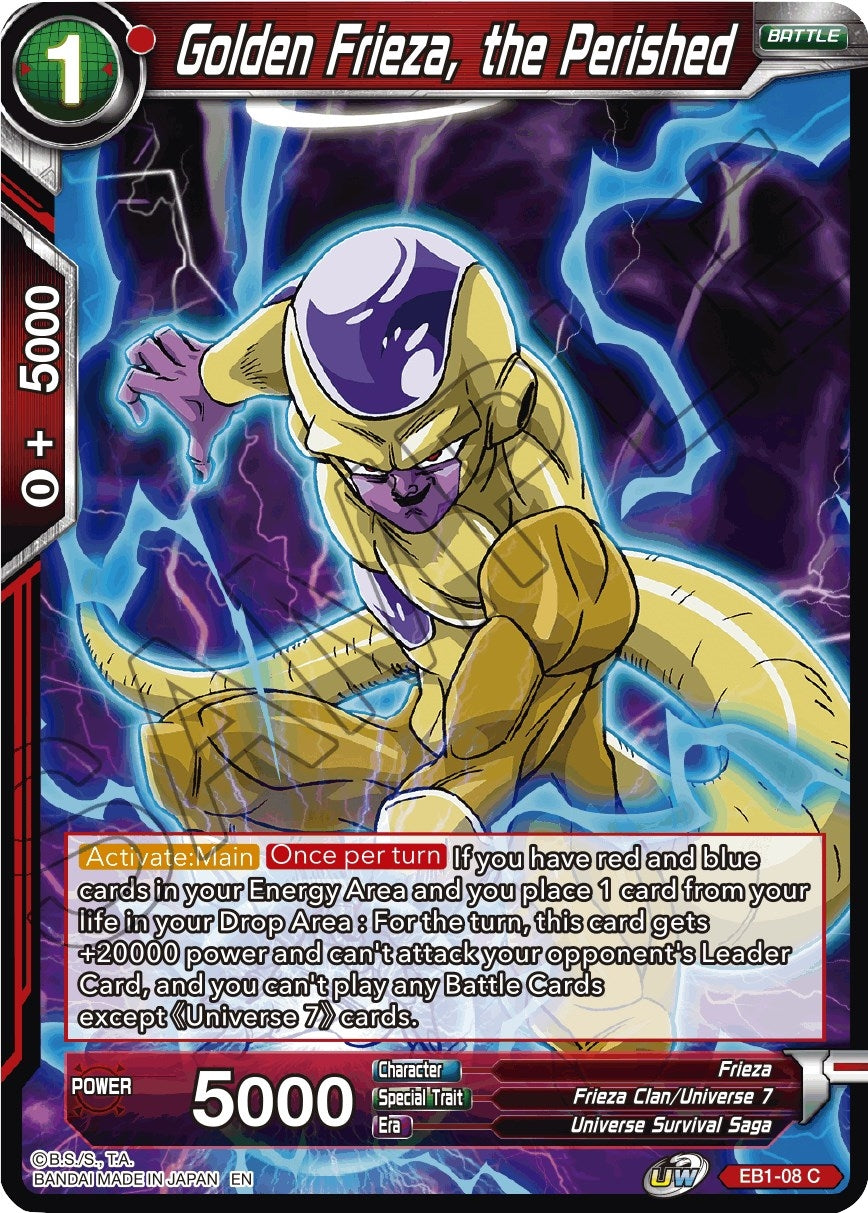 Image for Golden Frieza, the Perished (Battle Evolution Booster) (EB1-08) - Dragon Ball Super: Masters