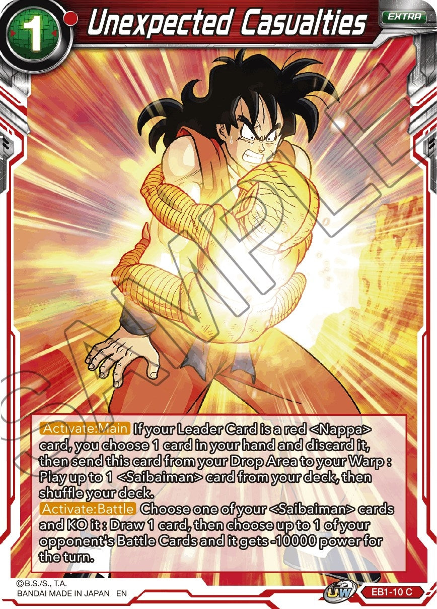 Image for Unexpected Casualties (Battle Evolution Booster) (EB1-10) - Dragon Ball Super: Masters