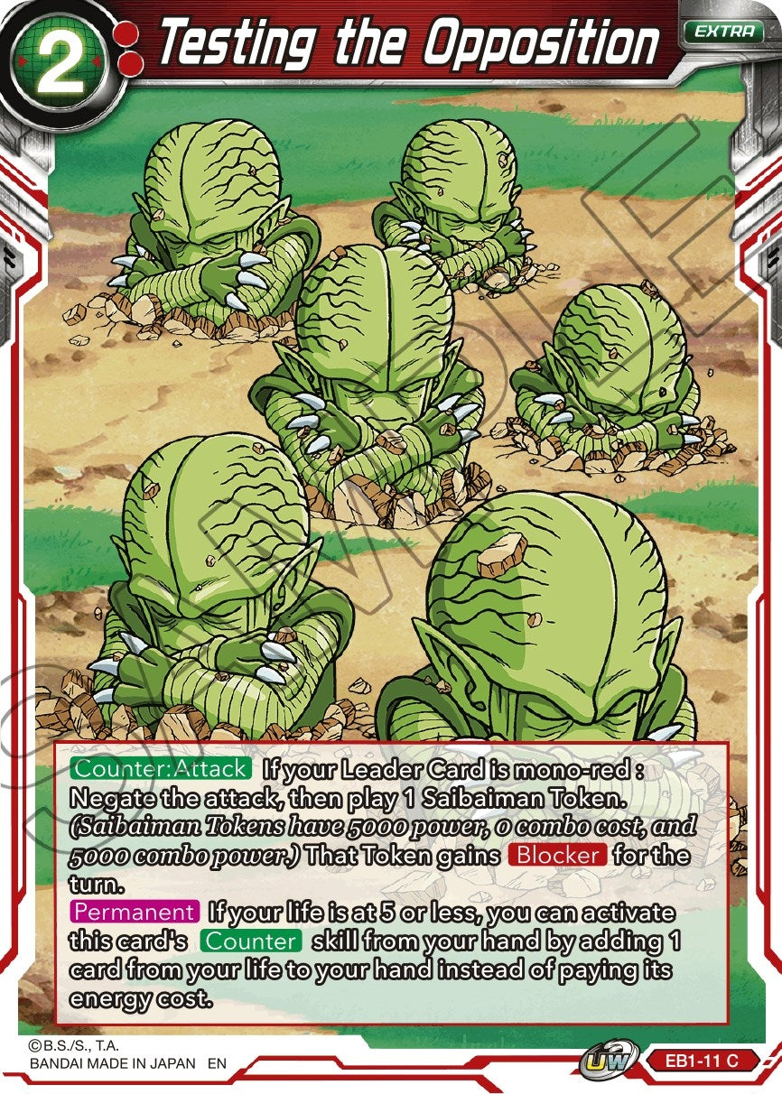 Image for Testing the Opposition (Battle Evolution Booster) (EB1-11) - Dragon Ball Super: Masters