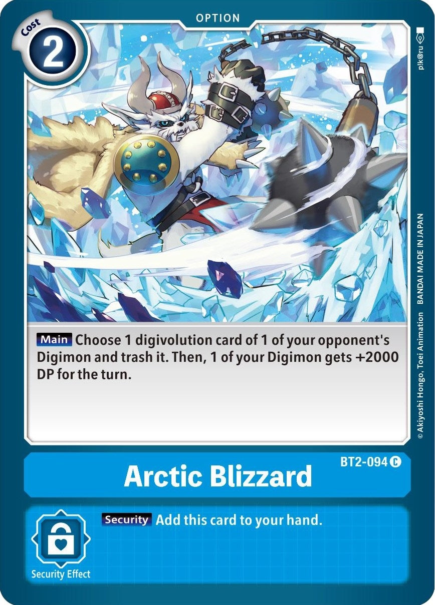 Image for Arctic Blizzard (BT01-03B) (BT2-094 C) - Digimon Card Game