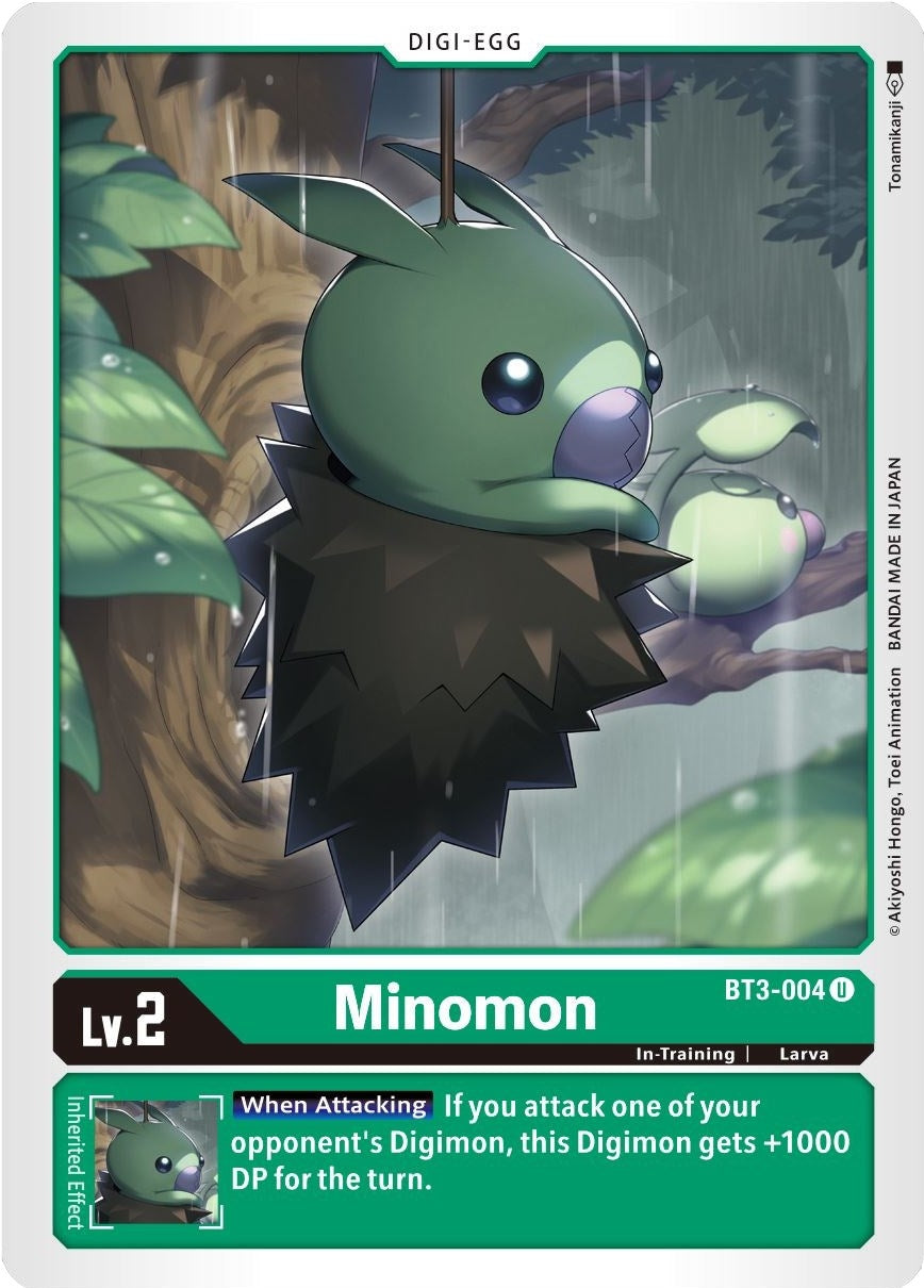 Image for Minomon (BT01-03B) (BT3-004 U) - Digimon Card Game