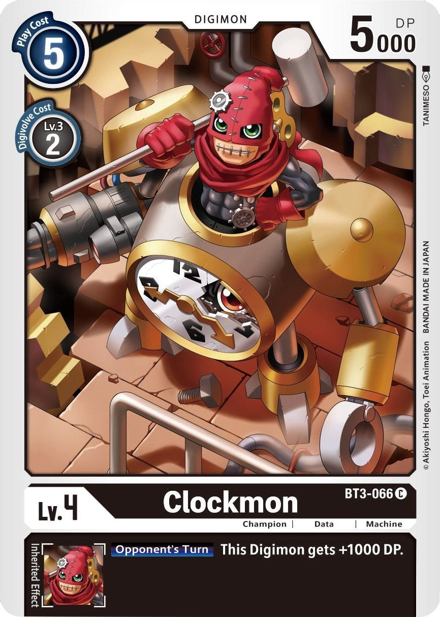 Image for Clockmon (BT01-03B) (BT3-066 C) - Digimon Card Game