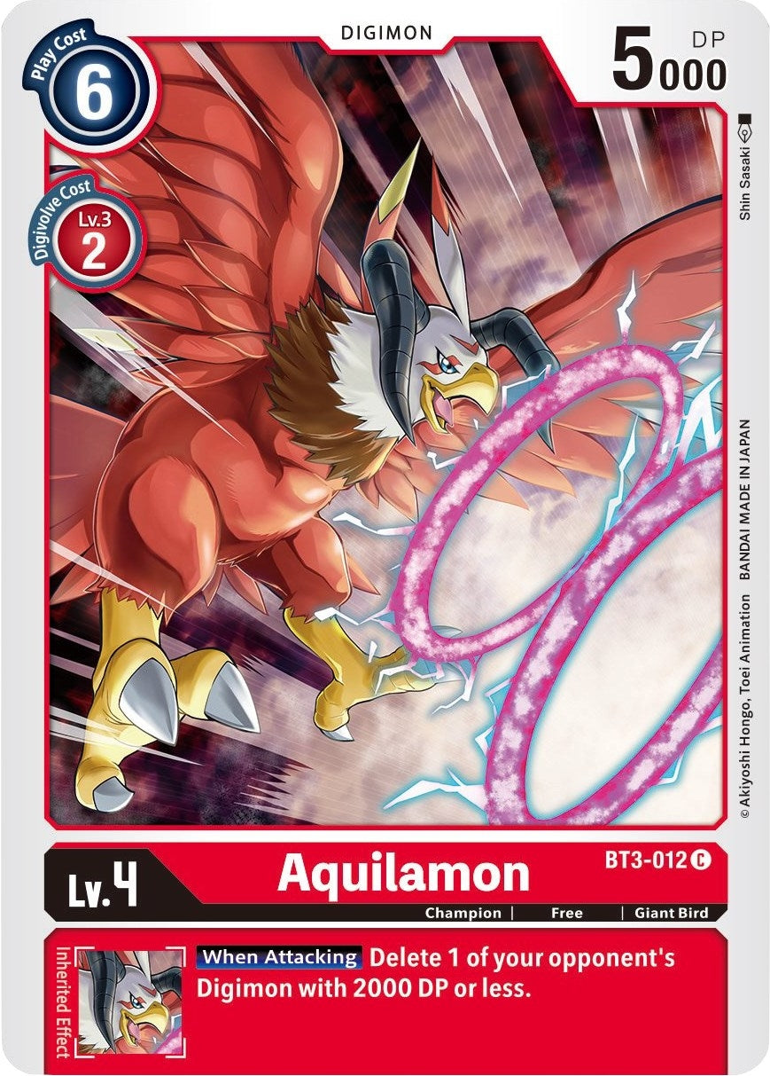 Image for Aquilamon (BT01-03B) (BT3-012 C) - Digimon Card Game