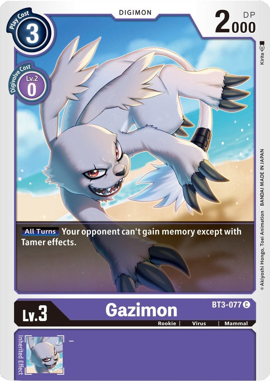 Image for Gazimon (BT01-03B) (BT3-077 C) - Digimon Card Game