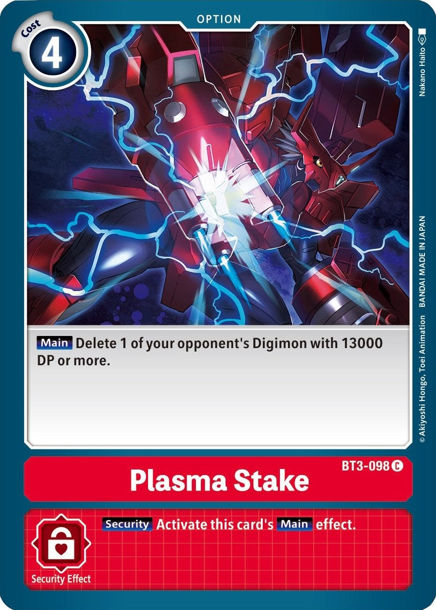Image for Plasma Stake (BT01-03B) (BT3-098 C) - Digimon Card Game