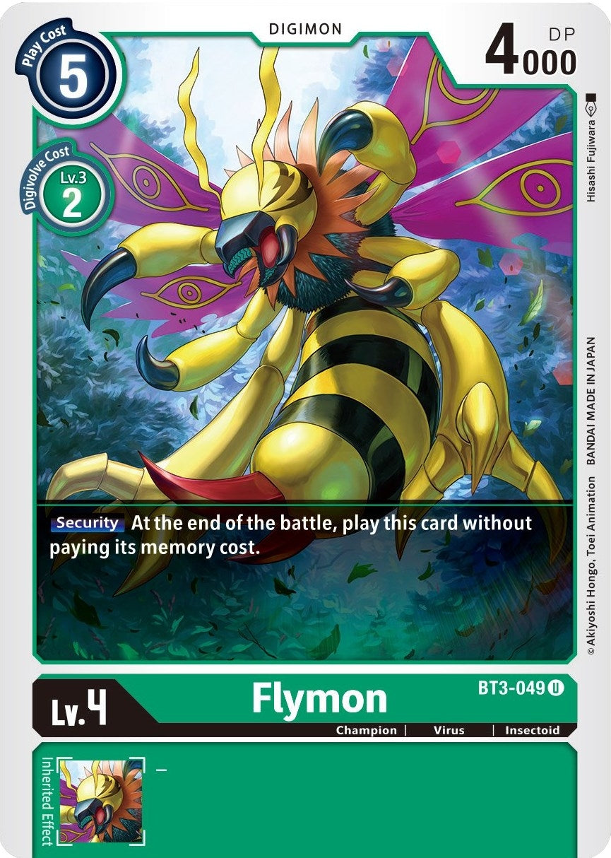 Image for Flymon (BT01-03B) (BT3-049 U) - Digimon Card Game