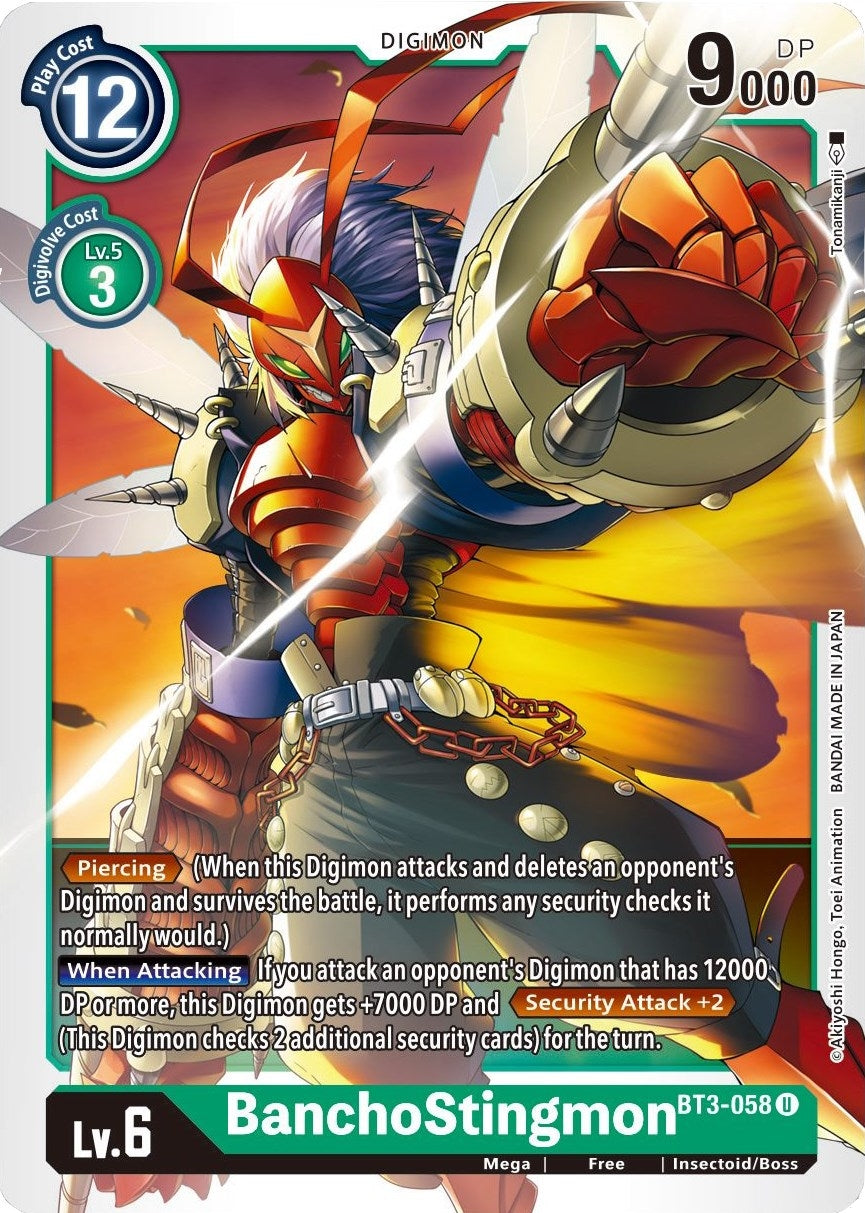 Image for BanchoStingmon (BT01-03B) (BT3-058 U) - Digimon Card Game