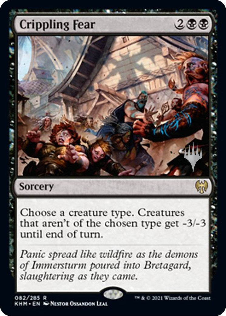 Image for Crippling Fear (Promo Pack: Kaldheim) (82) - Magic: The Gathering
