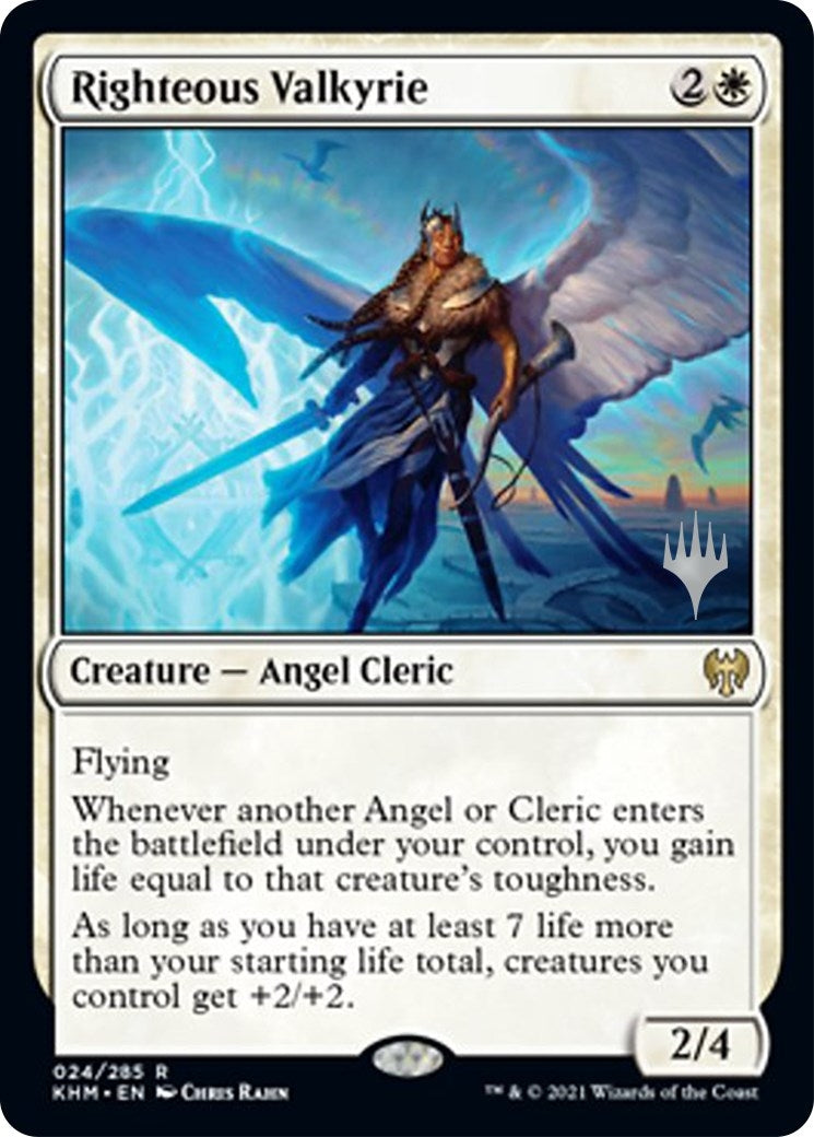 Image for Righteous Valkyrie (Promo Pack: Kaldheim) (24) - Magic: The Gathering