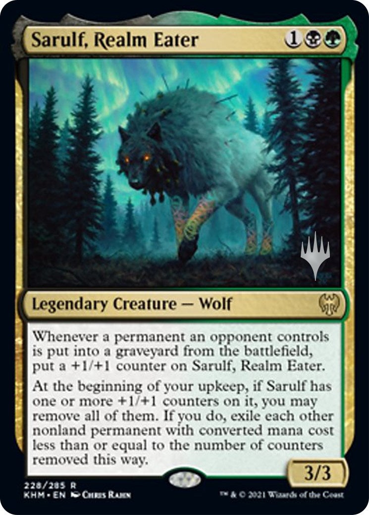 Image for Sarulf, Realm Eater (Promo Pack: Kaldheim) (228) - Magic: The Gathering