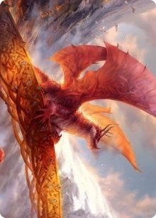 Image for Goldspan Dragon Art Card (Art Series: Kaldheim) (35) - Magic: The Gathering