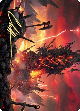 Image for Immersturm Skullcairn Art Card (Gold-Stamped Signature) (Art Series: Kaldheim) (71) - Magic: The Gathering