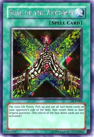 Image for Seal of the Ancients (Power of Chaos: Kaiba the Revenge) (Yu-Gi-Oh! Video Game Promotional Cards) (PCK-003) - YuGiOh