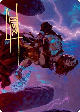 Image for Toralf, God of Fury Art Card (Gold-Stamped Signature) (Art Series: Kaldheim) (39) - Magic: The Gathering