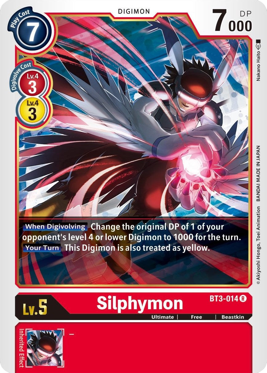 Image for Silphymon (BT01-03B) (BT3-014 R) - Digimon Card Game