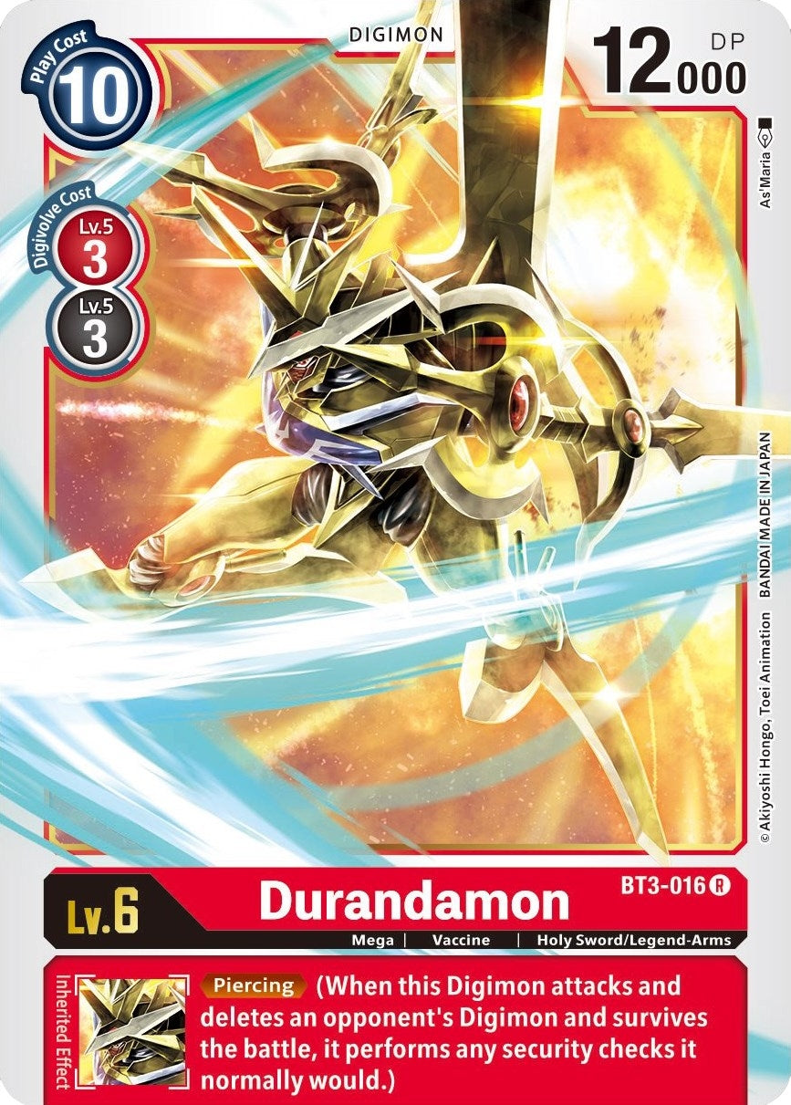 Image for Durandamon (BT01-03B) (BT3-016 R) - Digimon Card Game