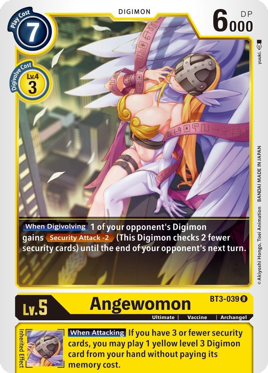 Image for Angewomon - BT3-039 (BT01-03B) (BT3-039 R) - Digimon Card Game