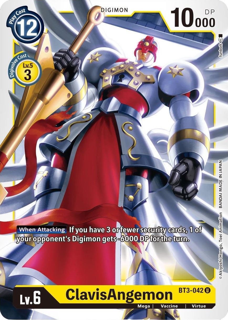 Image for ClavisAngemon (BT01-03B) (BT3-042 U) - Digimon Card Game