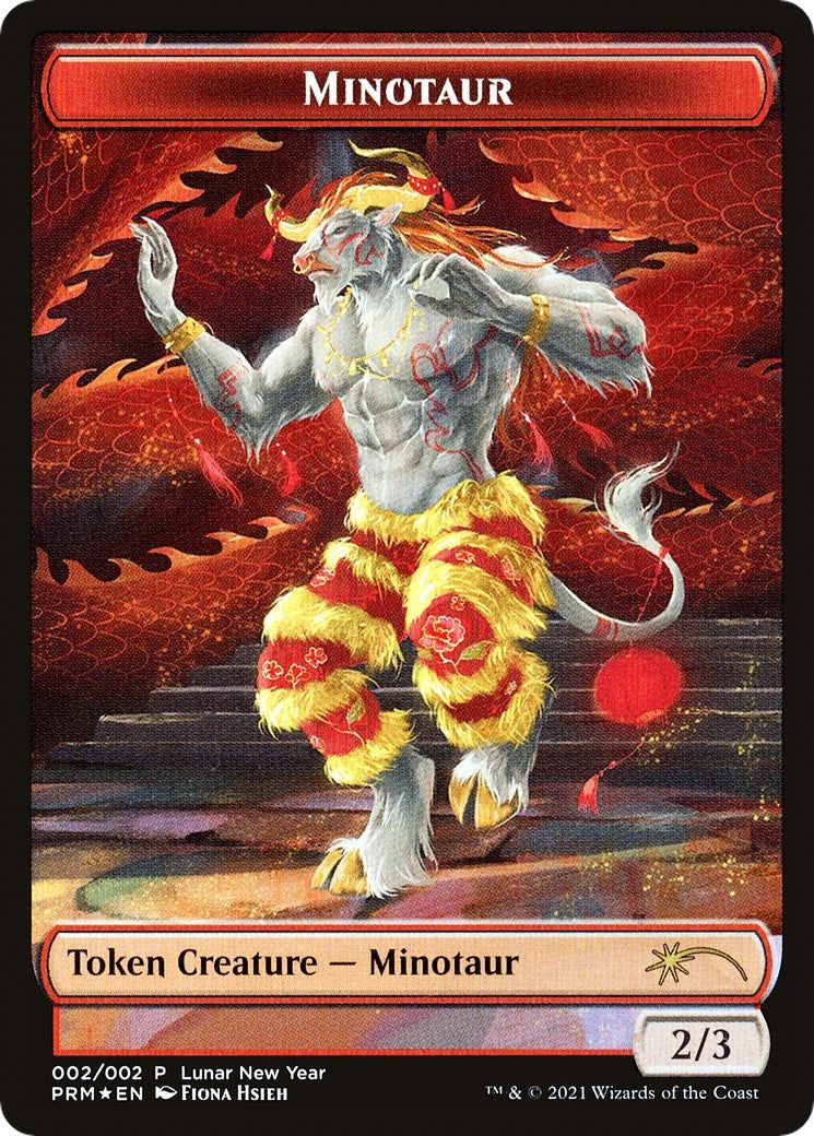 Image for Minotaur Token (2021 Lunar New Year Promo) (Unique and Miscellaneous Promos) (2) - Magic: The Gathering