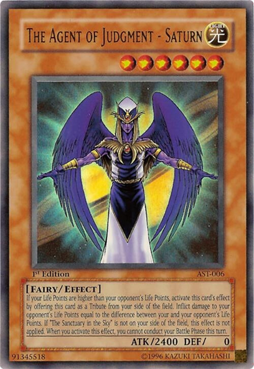 Image for The Agent of Judgment - Saturn (Ancient Sanctuary) (AST-006) - YuGiOh