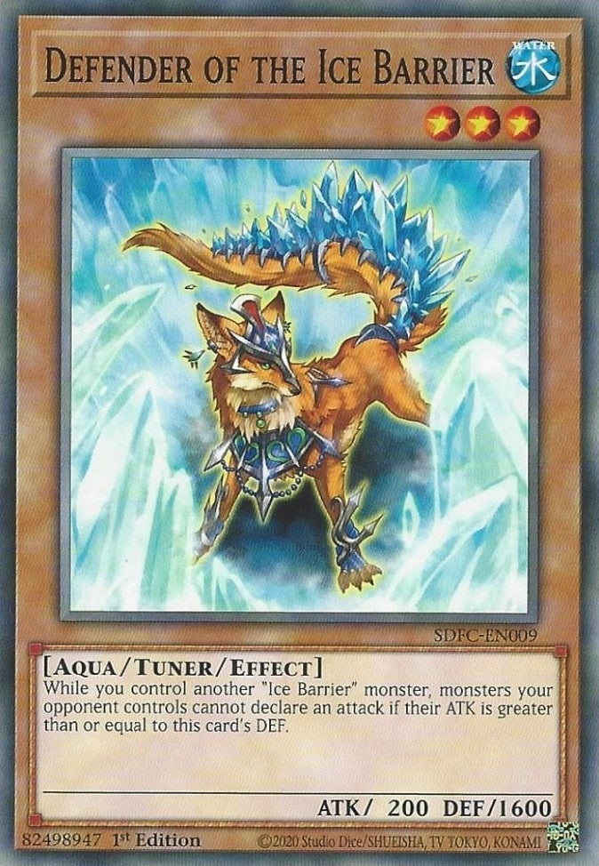 Image for Defender of the Ice Barrier (Structure Deck: Freezing Chains) (SDFC-EN009) - YuGiOh
