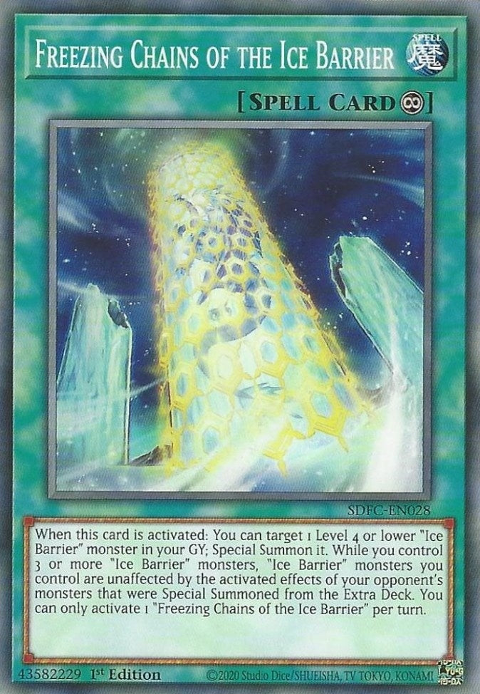 Image for Freezing Chains of the Ice Barrier (Structure Deck: Freezing Chains) (SDFC-EN028) - YuGiOh