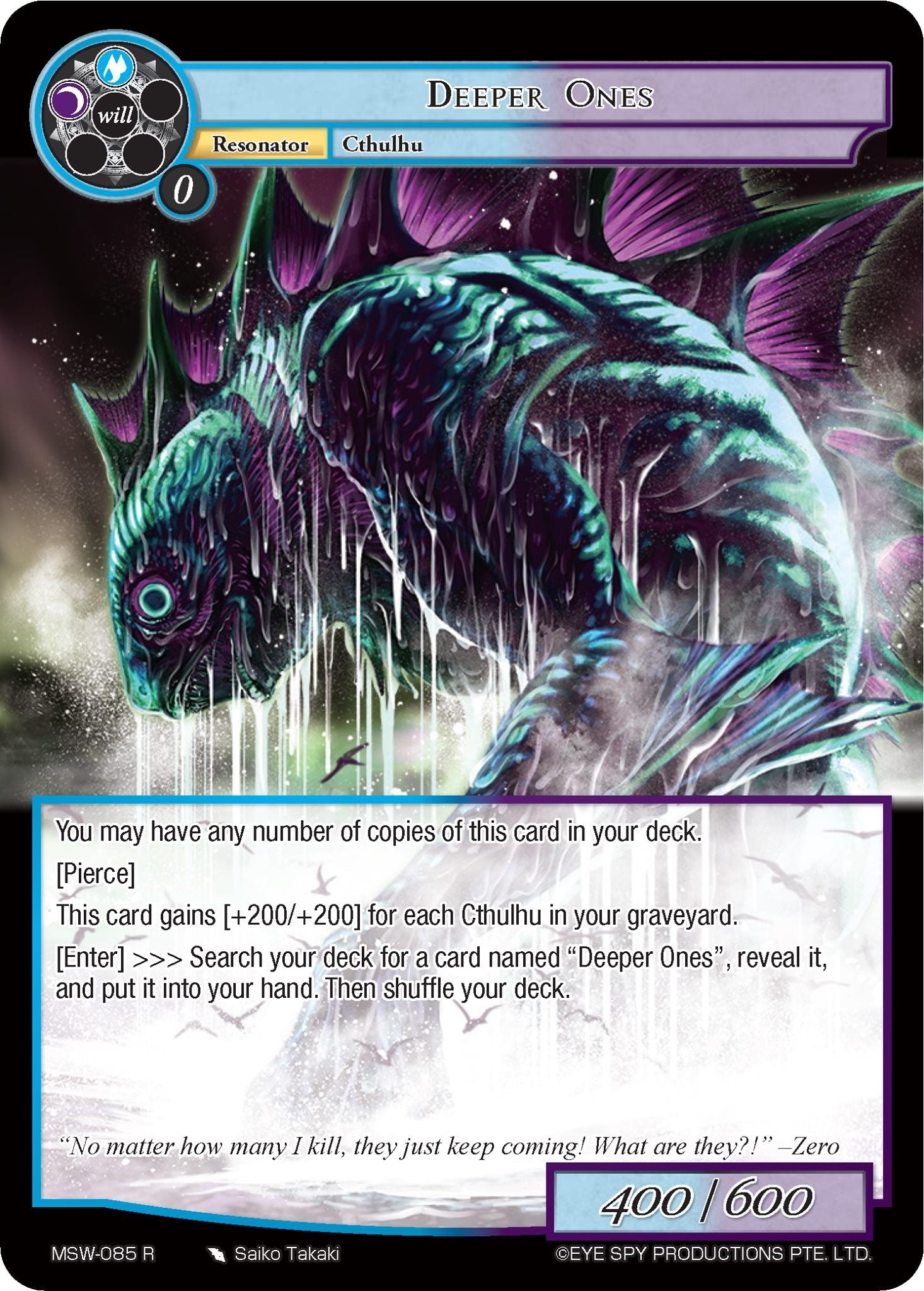 Image for Deeper Ones (The Magic Stone War - Zero) (MSW-085) - Force of Will